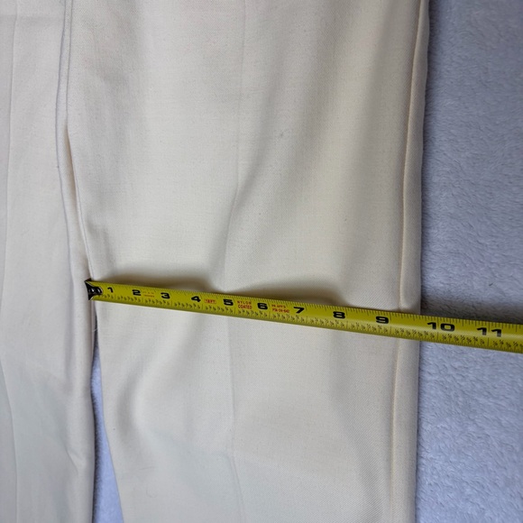 Sezane Yves Trousers Ecru Cream Sz 38 US 6 Wide Leg Long Pant Wool Blend READ - Picture 8 of 16